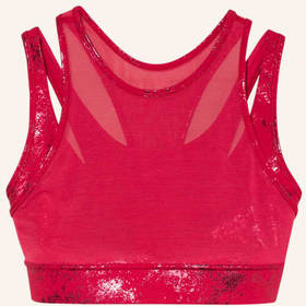 Sport-Bh Fashion Luxe mit Mesh-Besatz rot