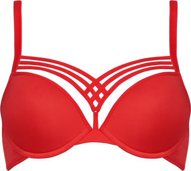 dame de paris Push-up BH | wired padded red