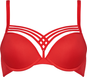 dame de paris Plunge BH | wired padded red