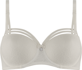 dame de paris Balconette BH | wired padded ivory lace bow